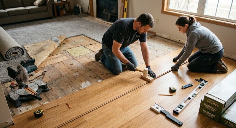 Bamboo Flooring Installation in Redmond, WA