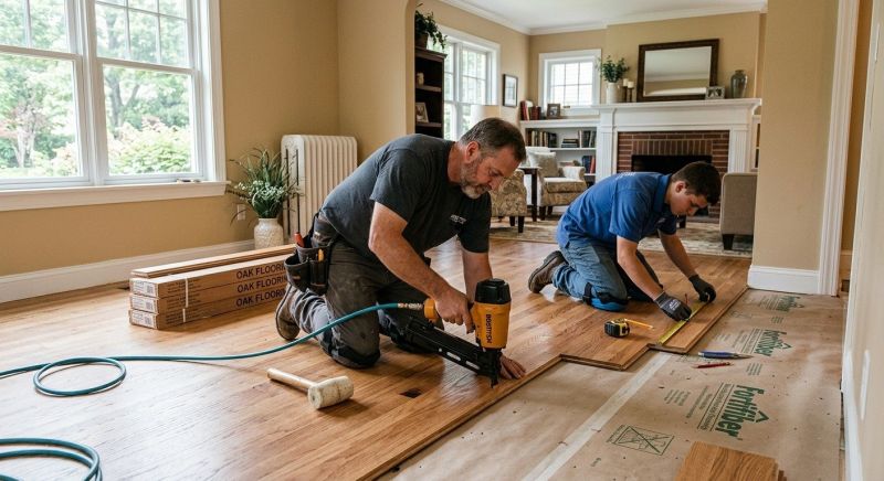 Hardwood Floor Installation in Fall City, WA
