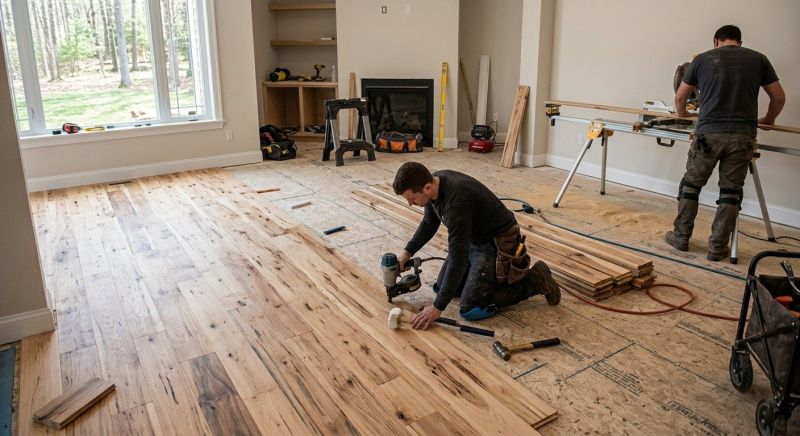 Hickory Floor Installation in Redmond, WA