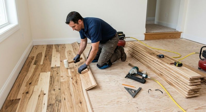 Hickory Floor Installation in Redmond, WA