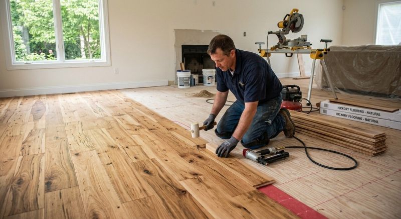 Hickory Floor Installation in Redmond, WA