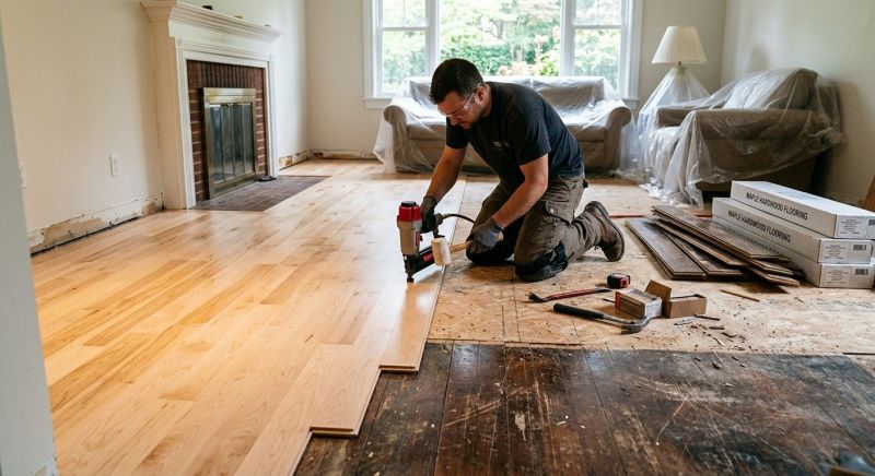 Maple Flooring Installation in Bellevue, WA