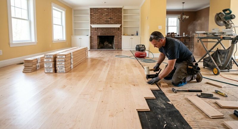 Maple Flooring Installation in Edmonds, WA
