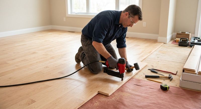 Maple Flooring Installation in Fall City, WA