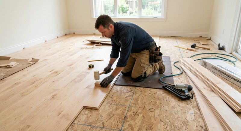 Maple Flooring Installation in Mountlake Terrace, WA