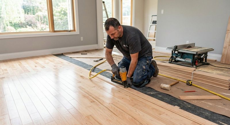 Maple Flooring Installation in Vashon, WA