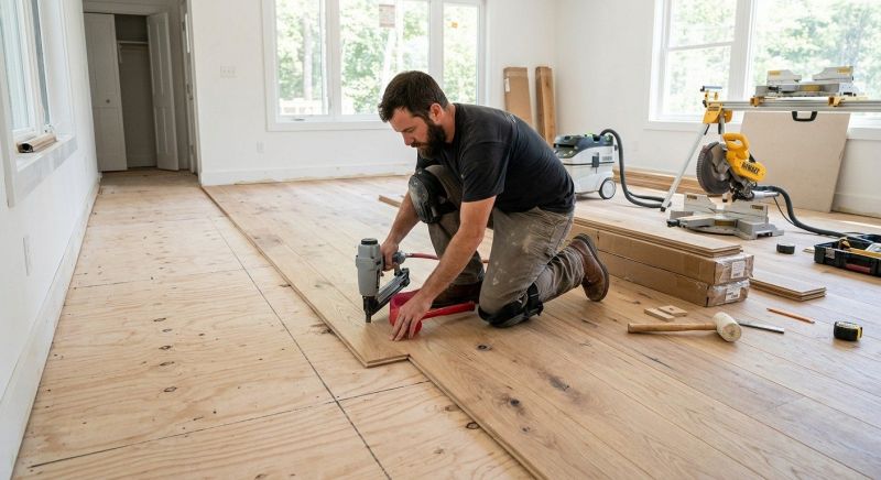 Oak Floor Installation in Kingston, WA