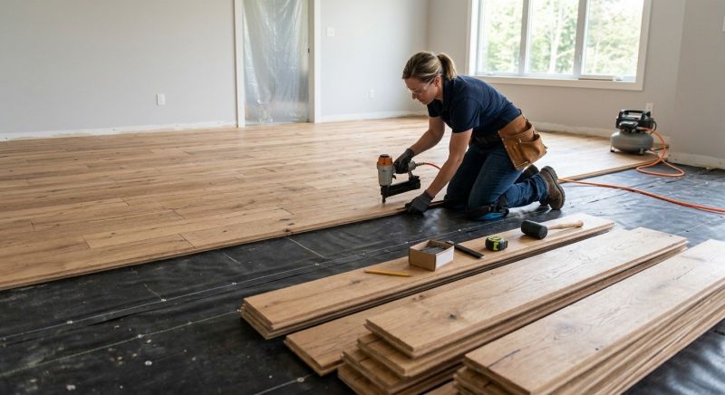 Wide Plank Floor Installation in Redmond, WA