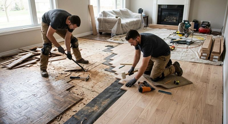 Wood Floor Replacement in Kirkland, WA