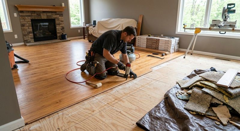 Wood Floor Replacement in Vashon, WA